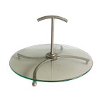 Etagere Glas/ Rvs Jaren 80 thumbnail 1