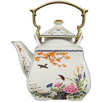 Franklin Mint. Theepot "vogels En Bloemen Uit Het Oosten".