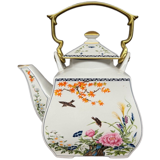 Franklin Mint. Theepot "vogels En Bloemen Uit Het Oosten". 1