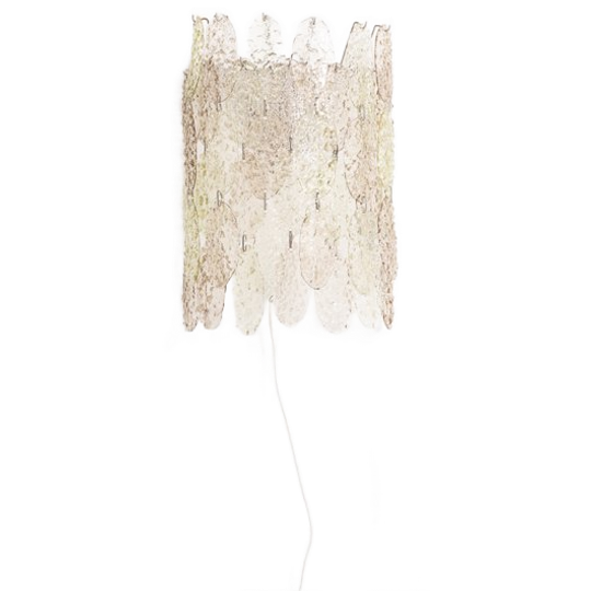 Large Italian Murano Glass Sculptural Torcello Sconce From Vistosi, 1960’s 1