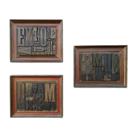 3 Drukletter Kaders 'Explore, Dream, Smile'. Prijs Voor De Set