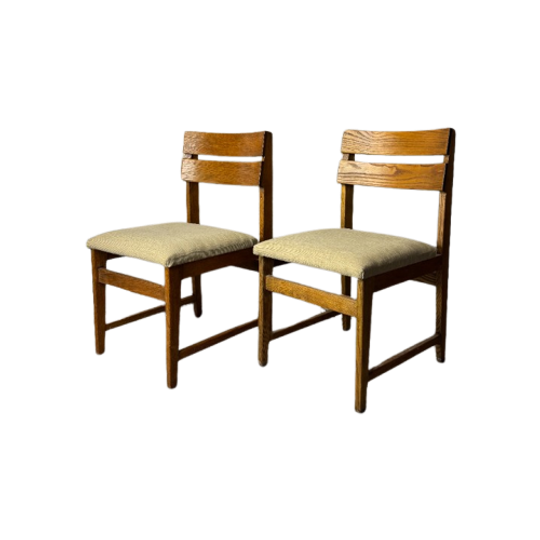 4X Stoelen Met Ribfluwelen Zitting, Reliving 1