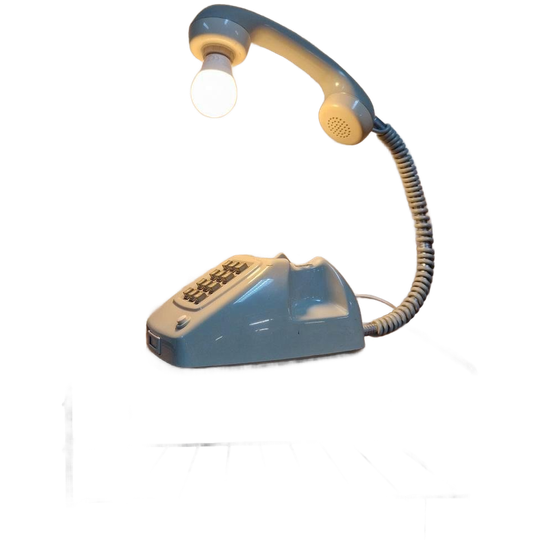 Vintage Telefoonkastje Met Ptt Telefoon Lamp 1