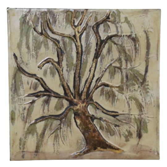 Vintage Wandkeramiek Wanddecoratie Old Tree 1