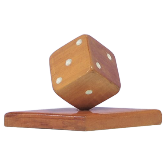Presse Papier Houten Dobbelsteen 1