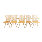 Set Van 5 Deens Design 'mikado' Stoelen, Kvist thumbnail 1