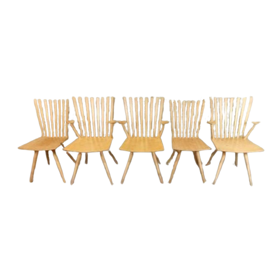 Set Van 5 Deens Design 'mikado' Stoelen, Kvist 1