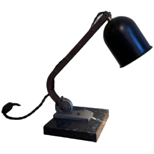 Vintage Stoer Bureaulamp Tafellamp Lampje Frans 1