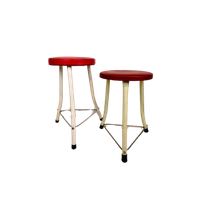 Vintage Brabantia Krukjes. 2 Krukjes Brabantia. Rood Wit. Industrieel Design.