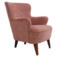 Vintage Roze Artifort Fauteuil Dames | Theo Ruth Roze Rib