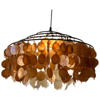 Capiz Hanglamp Vintage Schelpen Schelp Lamp