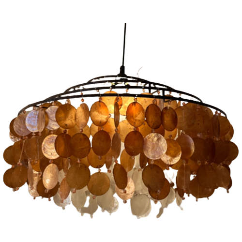 Capiz Hanglamp Vintage Schelpen Schelp Lamp