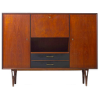 Minimalistische Mid-century Barkast In Teak Door Van Pelt, België 1960 thumbnail 1