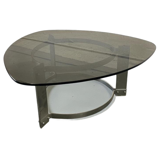 Vintage Glazen Coffee Table / Salontafel 1