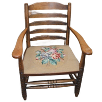 Houten Armstoel