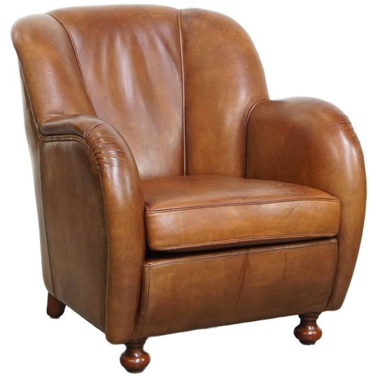 Geweldige En Unieke Schapenleren Design Fauteuil Van Hoge Kwaliteit Met Een Mooie Vormgeving 1