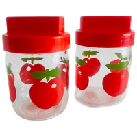 Set Vintage Gulf Appel Voorraadpotten 1970