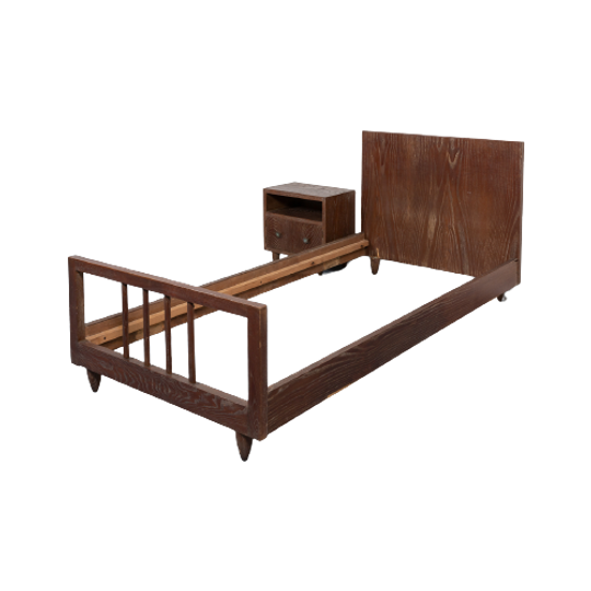 Mid-century Italian Modern Single Bed From Paolo Buffa 1950s 1