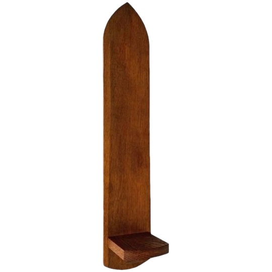 Vintage Gotische Console Eiken Hout 1