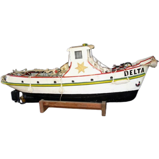 Oude Vintage Modelbouw Sleepboot, Delta 1