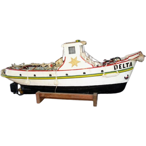 Oude Vintage Modelbouw Sleepboot, Delta