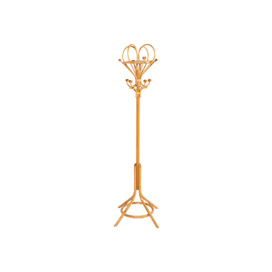Italian Bamboo-rattan Coat Hanger, 1980’s 1