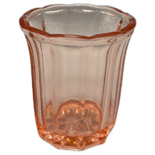 Roze Kristallen Lepelvaasje 50's 1