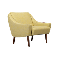 Geherstoffeerde Deens Design Vintage Fauteuil By Johannes Andersen, 1960S