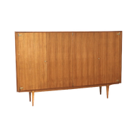 Groot Vintage Palissander Dressoir / Highboard Gemaakt In De Jaren '60
