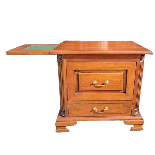 -Klassiek Engels Bureau Ladekast, Nachtkastje Bijzettafel Me 1