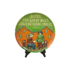 Vlaams Aardewerk Wandbord Met Spreuk thumbnail 1