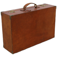 Vintage Luxe Leren Reiskoffer Handgemaakt Italy