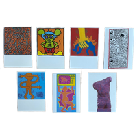 Keith Haring, Untitled, 1984, Vintage 1984-86, Set Of 7 Offset Lithograph Postcards