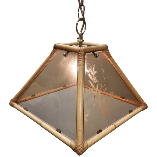 Vintage Rotan Hanglamp 1