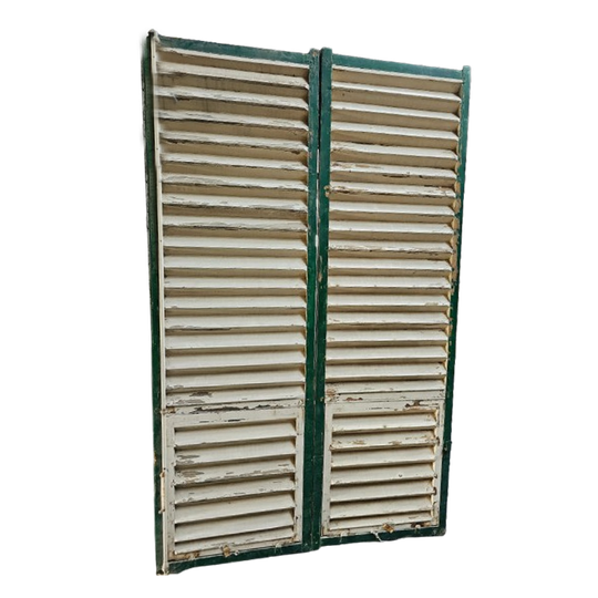 Authentieke Franse Louvre Luiken, Perfect Als Roomdivider In Een Winkel, Restaurant Of Veranda. 1