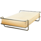 Vintage Ikea Kromvik Chromen Bed Met Matras, Knut Hagberg, Jaren 80 thumbnail 1