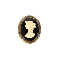 Cameo Broche - Vintage - Buste - Handgesneden - 1950'S