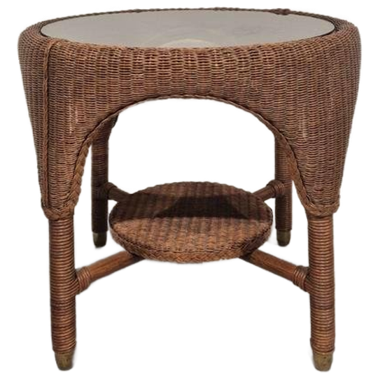 Lloyd Loom Celine Royal Brown Bijzettafel 1