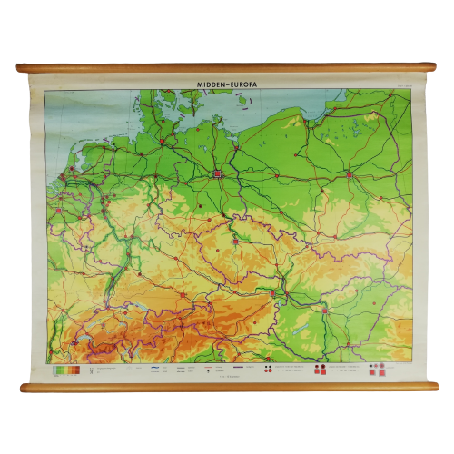 Schoolkaart - Midden Europa