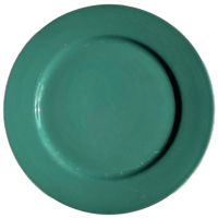 6X Diep 6X Dinerbord Vintage Donkergroen