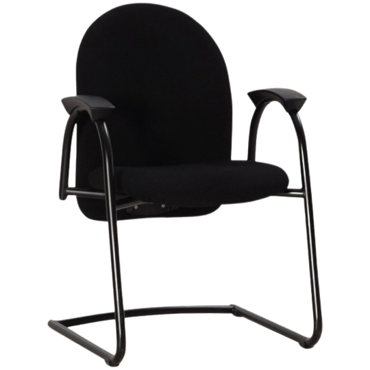 Interstuhl A550 Vergaderstoel , Zwart, Slede Frame 1