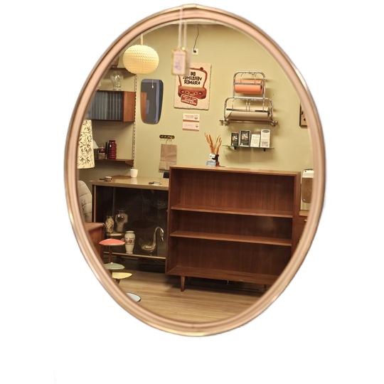 Vintage Ovale Spiegel Mirror Wandspiegel Wc 1
