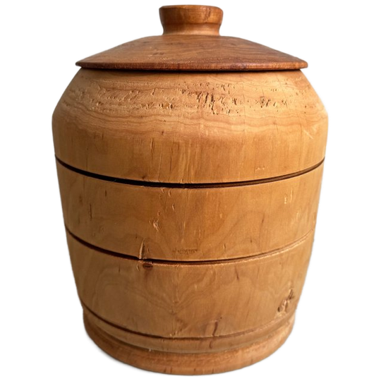 Grote Vintage Handgemaakte Dekselpot / Pot 1