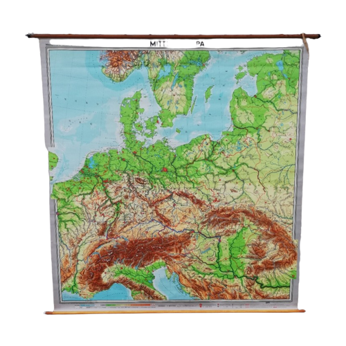Xl Schoolkaart (D) - Midden Europa
