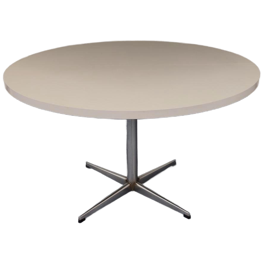 Vintage Eettafel Pastoe Witte Uitschuifbare Tafel Ovaal 1