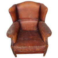 Vintage Schaapsleren Fauteuil Met Karakter
