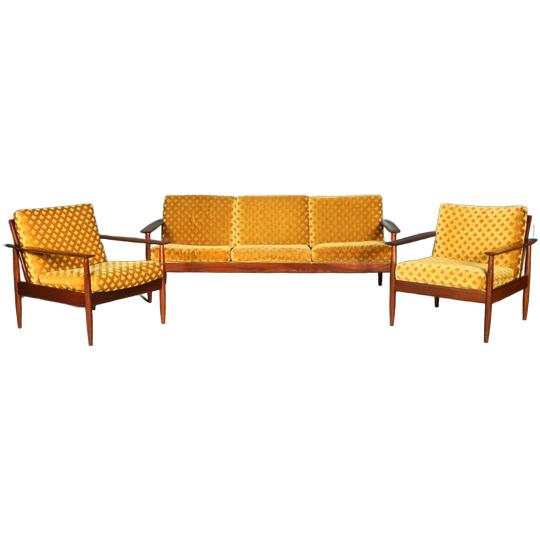 Vintage Zithoek/zitgroep – Teakhout – Jaren 60/70 1