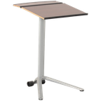Solidesk Bijzettafel, Mahonie, 45 X 45 Cm, Verrijdbaar, Vaste Hoogte Onderstel thumbnail 1