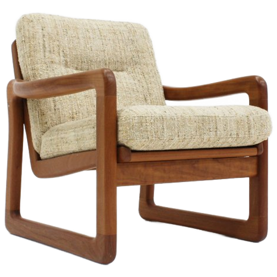 Vintage Mid Century Fauteuil Teak Holstebro Möbelfabrik 1960s 1