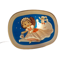 Vintage Kinderkamer Nachtlampje Van Pvc.